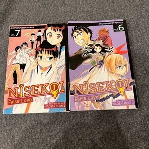 Nisekoi Vol. 6 & 7 Manga Set - False Love (Shonen Jump)